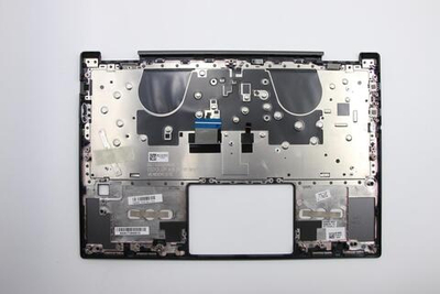 Верхняя панель с клавиатурой (топкейс) для ноутбука Lenovo Yoga 720-13IKB серая, с подсветкой, раскладка - русская (5CB0N68007)