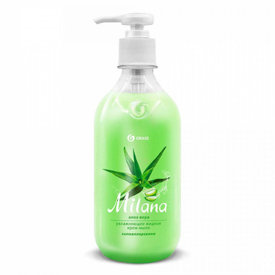 Крем-мыло увлажняющее MILANA Алоэ вера 1л