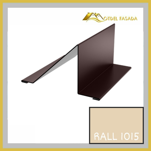 Планка снегозадержателя 20*95*90*30мм 0.45мм RALL 1015-Светлая слоновая кость 2м