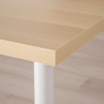 Письменный стол - IKEA LAGKAPTEN/OLOV, 120х60х63-93 см, под беленый дуб/белый, ЛАГКАПТЕН/ОЛОВ ИКЕА