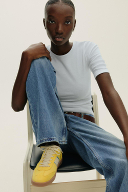 ZARA КРОССОВКИ, ЖЕЛТЫЙ