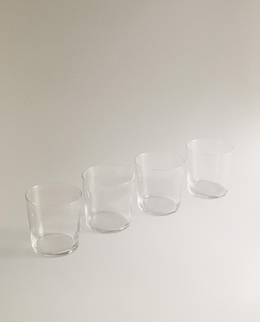 Zara Home стакан из стекла, цвет прозрачный, 9 см · 6297/561