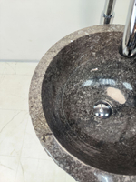 Раковина напольная из мрамора Pedestal Grey Marmo MN-65925 40х40х90 из натурального камня