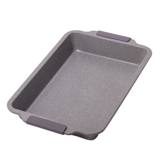 Форма для запекания Kamille KM-6027A (46х30х6 см) из углеродистой стали с мраморным покрытием