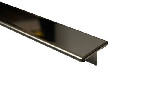 Т- образный профиль порожек 20мм, полированный (зеркальный), из нержавеющей стали 430, плоский, длина 0.9м, 1 штука