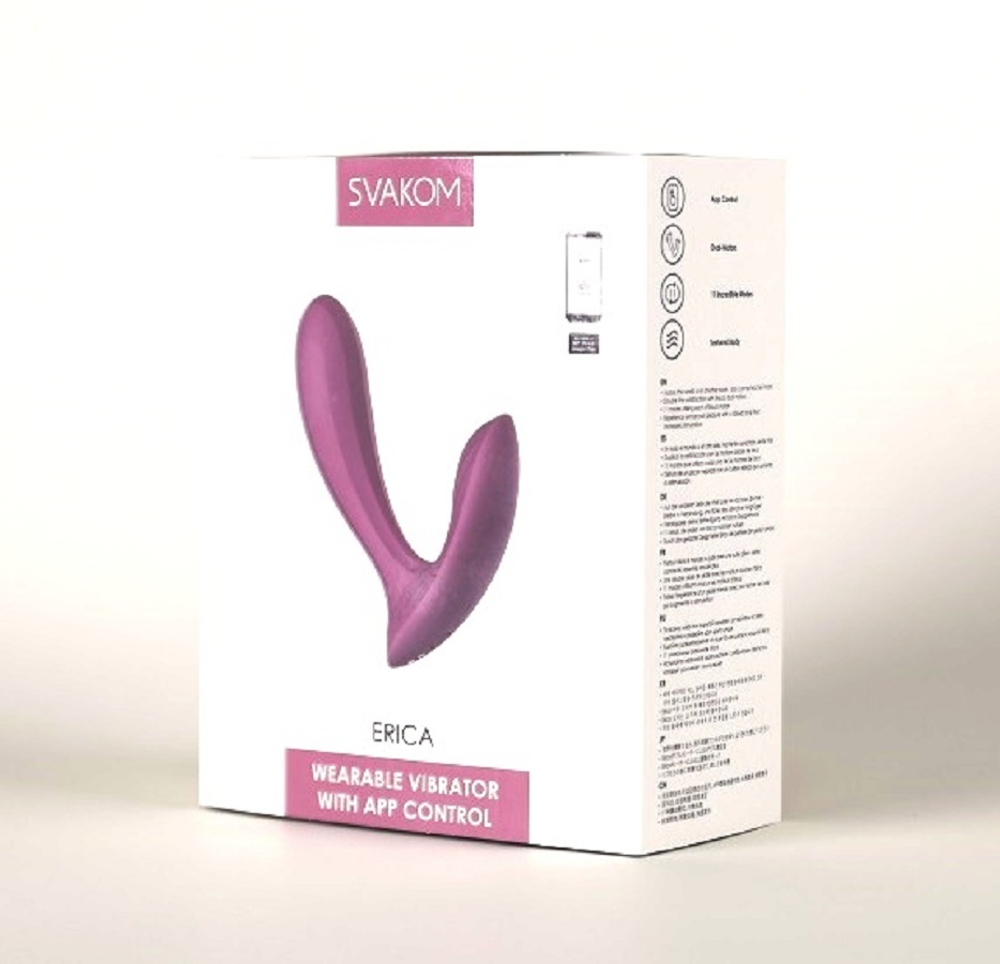 Вибромассажер интерактивный Svakom Erica розовый 10,4 см
