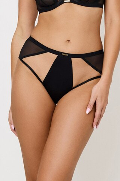 HOLLY BLACK Трусы высокие SUBTILLE