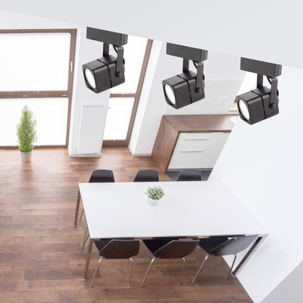 Трековый светильник однофазный ЭРА TR10-GU10 BK под лампу GU10 черный