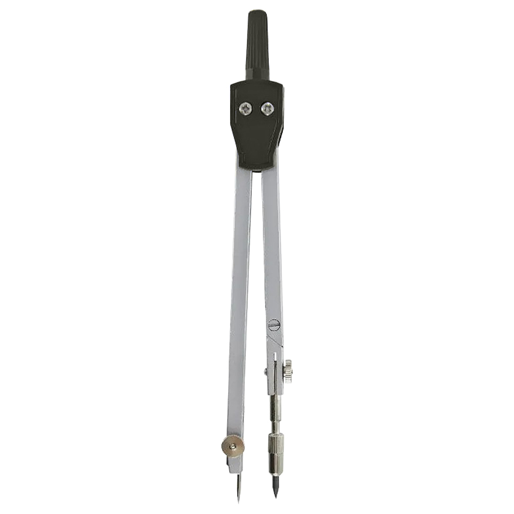 Циркуль для черчения с запасным грифелем, MC-Basir, школьная готовальня с простым циркулем в кейсе, металлический, 13.5 см