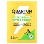 Quantum Energy Square, Кранч с соленым арахисовым маслом, 8 квадратов, 48 г (1,69 унции)