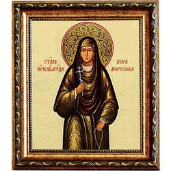 Вера Морозова преподобномученица. Икона на холсте.
