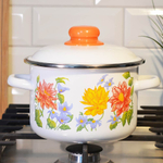 Кастрюля 2л "Цветочная"