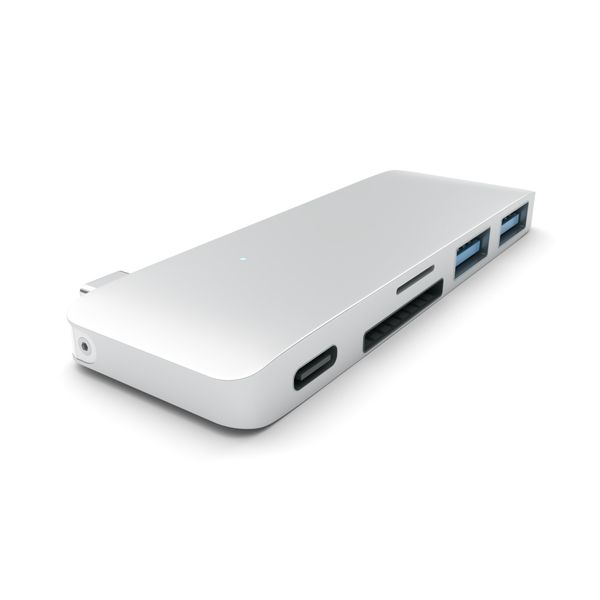 Хаб Satechi Type-C Pass-through USB Hub With USB-C Charging Port (ST-TCUPS) Silver