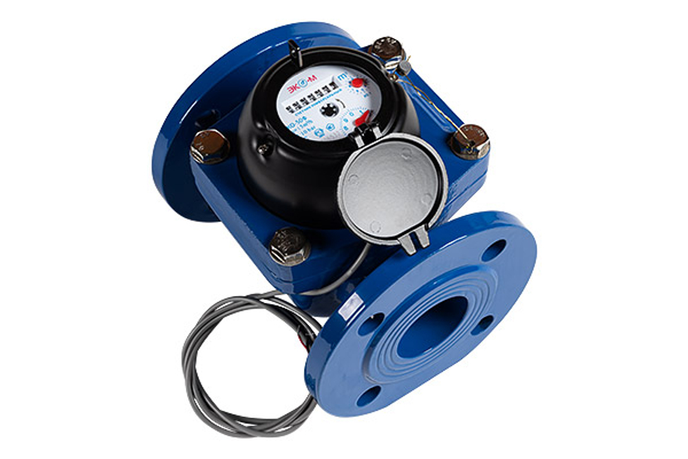 Счётчик воды турбинный импульсный холодный Экомера-ФИ, фланцевый, антимагнитный, Эко-М
