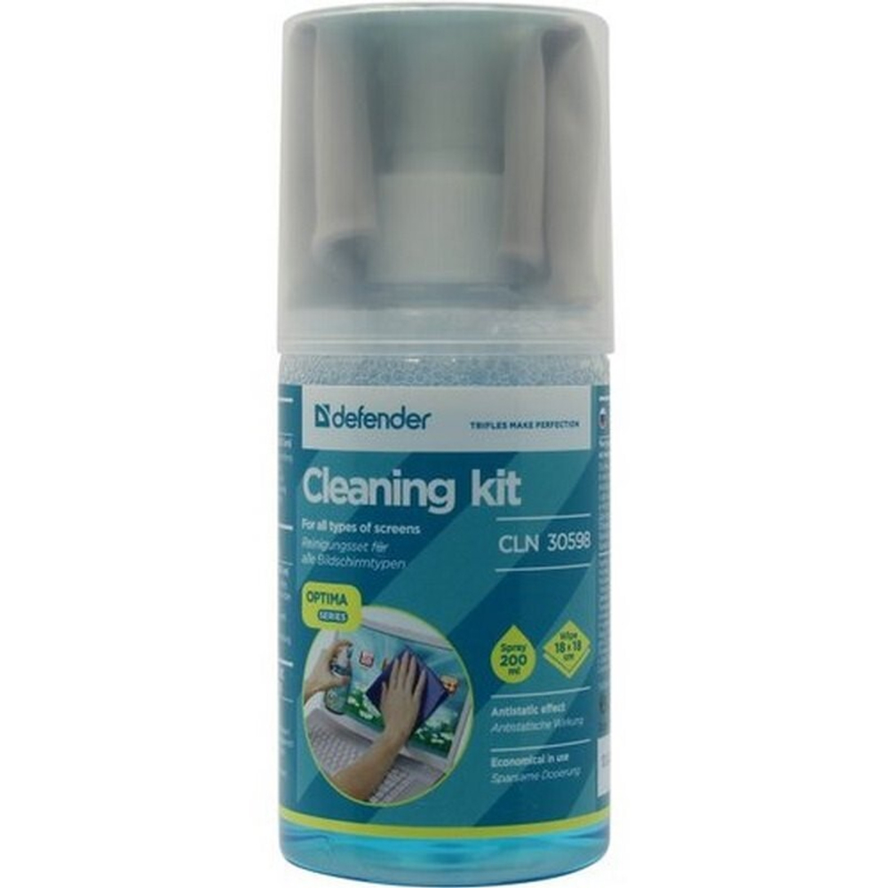 Очищающий комплекс для экранов Defender CLN 30598 200мл+микрофибра