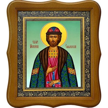 Меркурий Смоленский, воин мученик. Икона на холсте.
