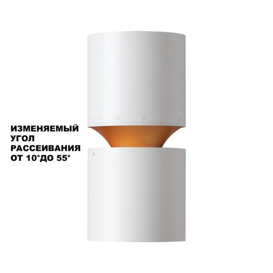 359337 OVER NT24 318 белый Светильник накладной светодиодный IP20 LED 10W/3W 3000K 1090Лм 170-265V ARISTO