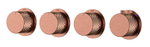 Смеситель встроенный с термостатом STICK DIAMOND COPPER BRUSHED 5-проходной