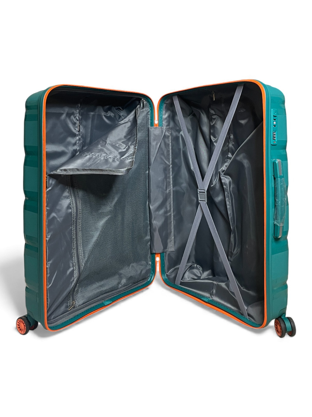 Большой чемодан Bon-Voyage PP Skycase#3, Бирюзовый, L