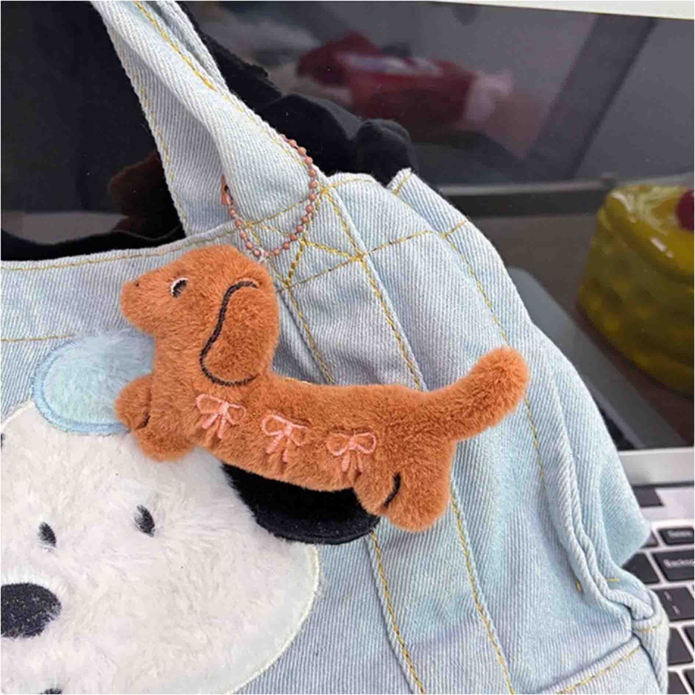 Брелок Такса (коричневая)