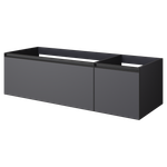 Armadi Art QUATRO 2 140см (100+40) тумба ANTHRACITE профиль ANTHRACITE
