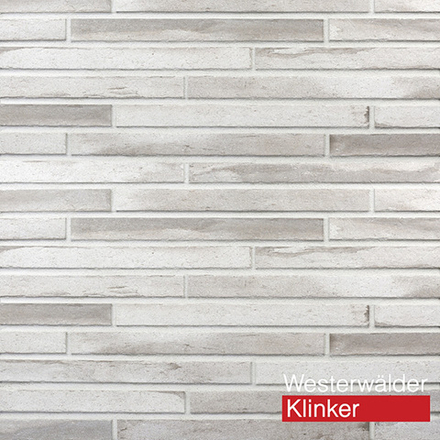 Плитка клинкерная фасадная WWK Brick loft long WK574 Hellgrau, 468х40х10 мм