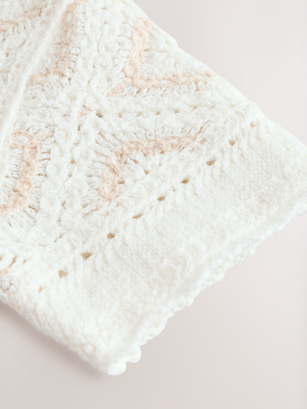 Кардиган с коротким рукавом Next AA9-510, Бежевый, Белый