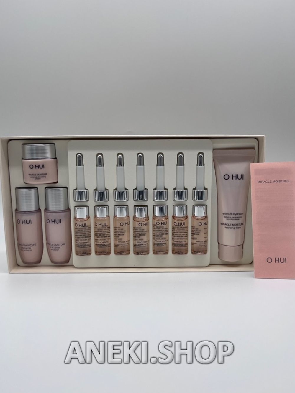 Набор уходовый для лица с увлажняющими ампулами OHUI Miracle Moisture Ampoule 777