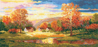 "Золотая осень"-3-05 вышивка