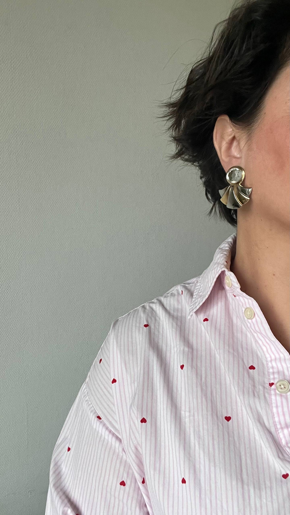 Серьги биколор