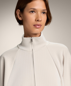 Oysho Толстовка с высоким воротником, экрю