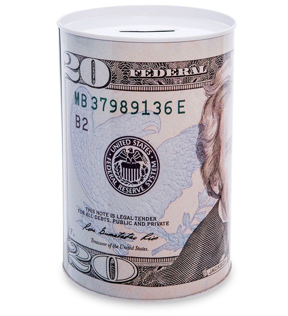 BX- 45/4 Металлическая копилка бол. «20 Долларов»