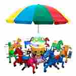 Электрическая Аттракцион карусель «Лошадки», 3,5×3,5×2,8 м