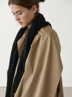 Massimo Dutti Шарф из 100% кашемира, черный