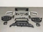 Серебряная дуга переднего бампера и воздухозаборники для Mercedes-Benz G63 AMG 2024+ W465 Гелик кенгурятник защита бампера