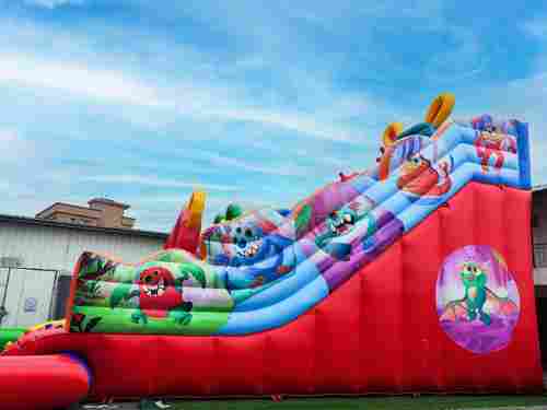 Надувная водная горка с бассейном «Аква-монстро», 18*9*9 м