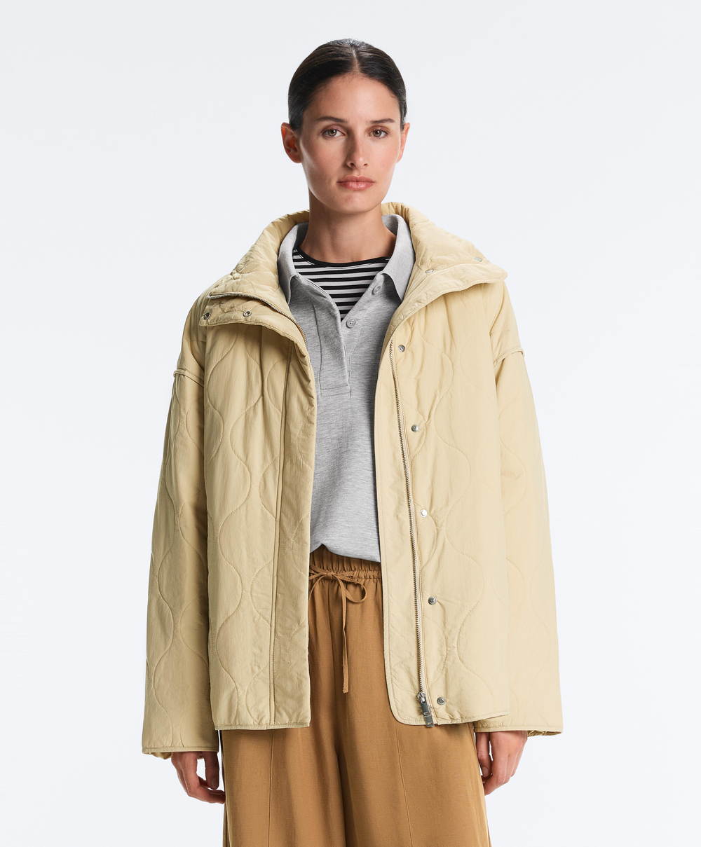 Oysho Утепленная водоотталкивающая куртка FELLEX® AEROGEL, бежевый