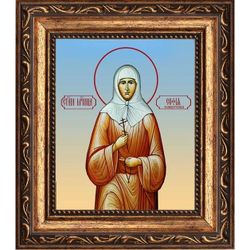 София Селиверстова, Преподобномученица, послушница. Икона на холсте.