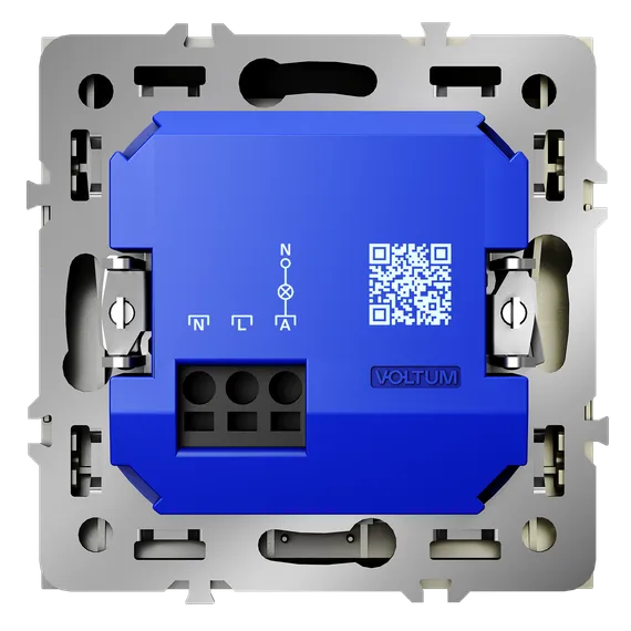 Выключатель встраиваемый VOLTUM S70 карточный 16А, (шелк) vls010704