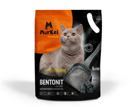 Наполнитель Murkel бентонитовый Уголь