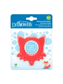 Dr. Brown's силиконовая игрушка прорезыватель грызунок для зубов и десен Лисичка