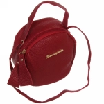 Сумка женская «Round classic», цвет красный, 17*17*7см