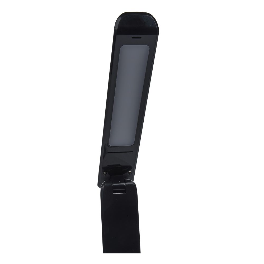 TLD-564 White-Black-LED-500Lm-3000-6000K-Dimmer-NightLight Светильник настольный с ночником. 8W. Сенсорный выключатель. Диммер. Белый с черным. ТМ Uniel