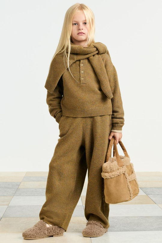 ZARA БРЮКИ-КЮЛОТЫ, ОЛИВКОВО-ЗЕЛЕНЫЙ