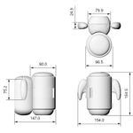 Автоматический мастурбатор с массажем бусинами Amovibe Black Knight Massaging Beads Thrusting Masturbator