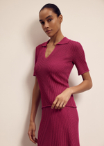 Джемпер-поло MILA, фуксия