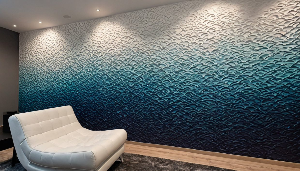 Творческая покраска стен: техники омбре, трафареты, фактурные валики для уникального интерьера.