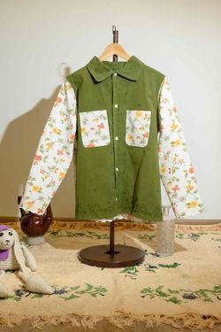 Рубашка Green Flowers Shirt