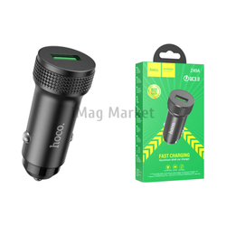 Автомобильное зарядное устройство Hoco Z49, 1 USB-A, 18W, 3A, черный