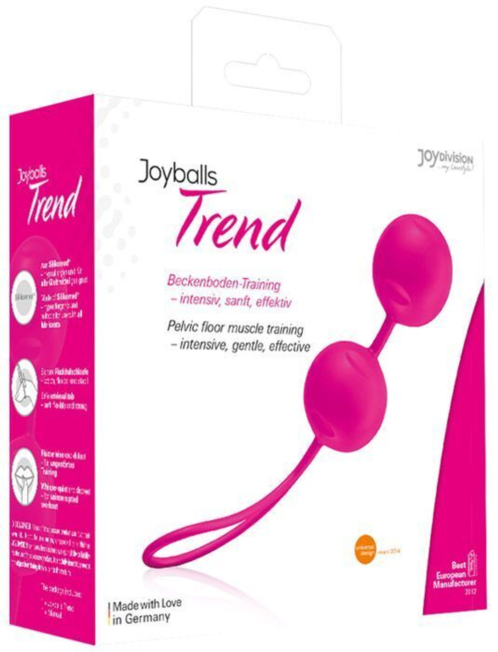 Розовые вагинальные шарики Joyballs Pink (Цвет: розовый)